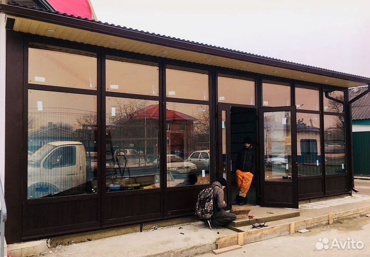 Алюминиевое фасадное остекление домов