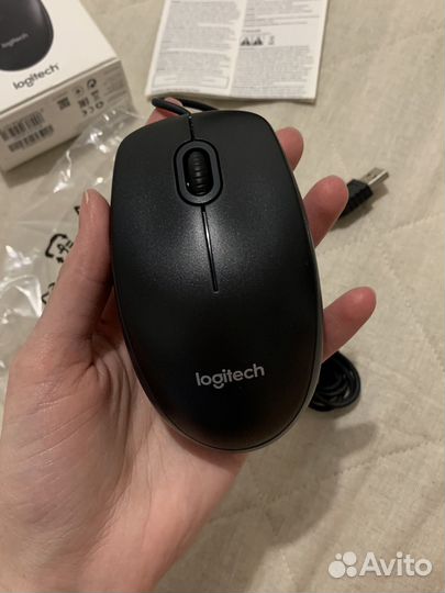 Компьютерная мышь Logitech B100 новая