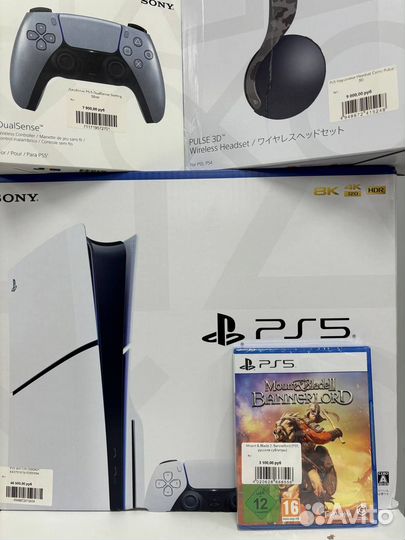 Sony PlayStation 5 Slim + Dualsense + Pulse 3D + M