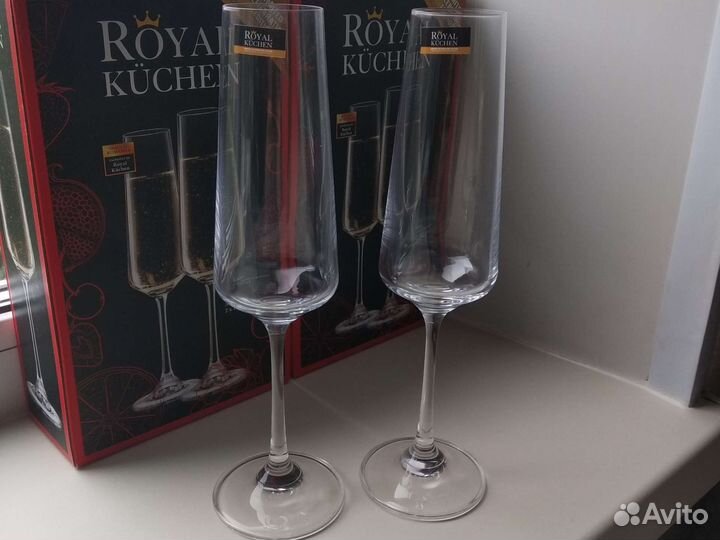 Бокалы для шампанского(2 шт) Royal Kuchen