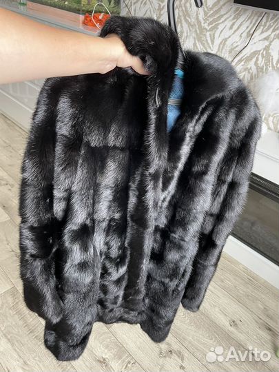 Шуба норковая с капюшоном 46 48