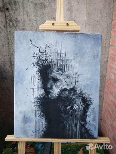 Мистическая картина. Масло, холст