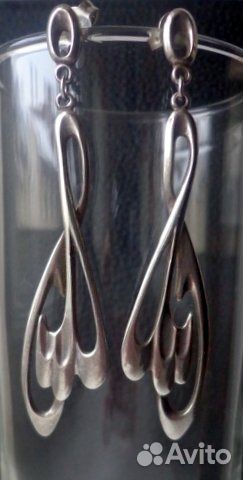 Винтаж. Серьги. Серебро, СССР. Таллин