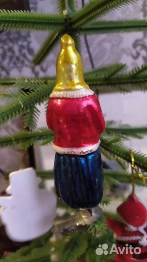 Елочная игрушка СССР Старуха-дворянка