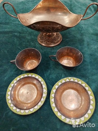 Лот винтажного мельхиора юммет. СССР