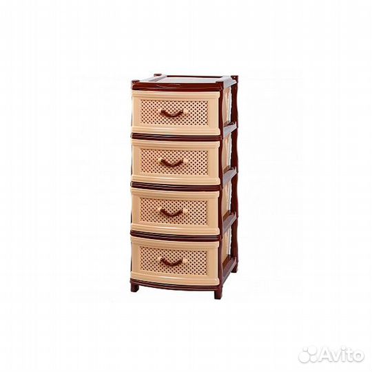 Комод 4-х секционный Классика (сетка) в ассорт
