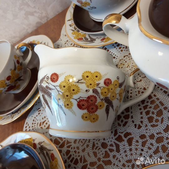 Сервиз чайный Рижский фарфор очень редкий