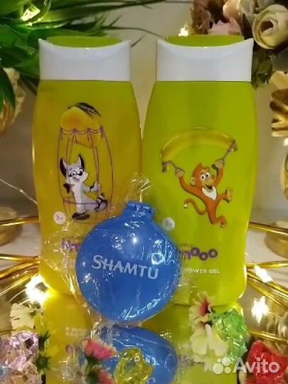 Детский гель и шампунь и зеркало