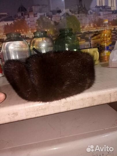 Мужская шапка норковая 60р