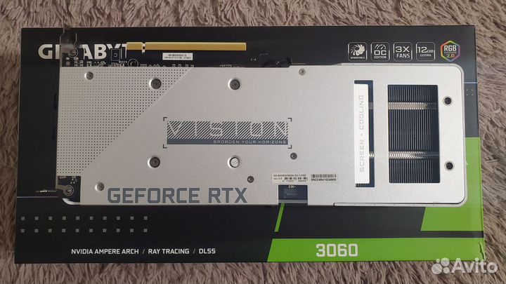 Видеокарта Gigabyte RTX 3060 vision OC