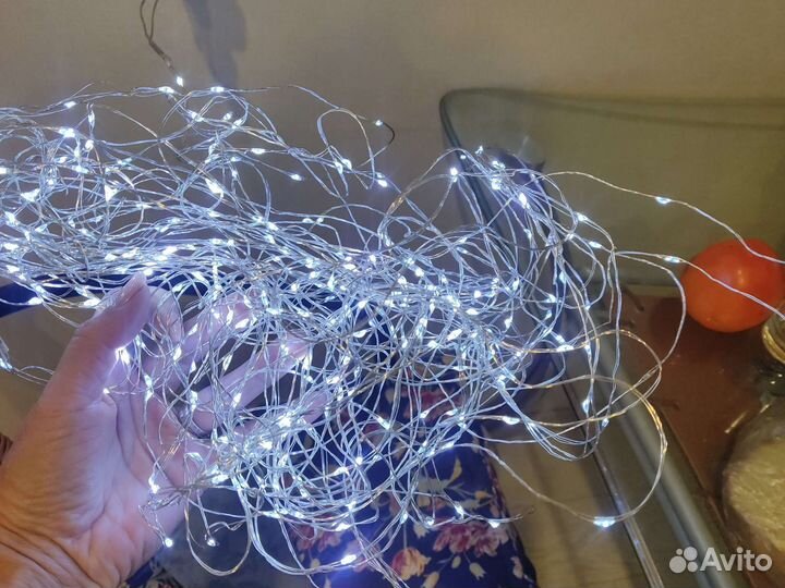 Гирлянда 10 м светодиодная белый