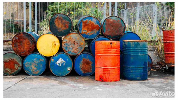 Бочки б/у металлические 200л