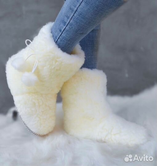 Чуни из овчины