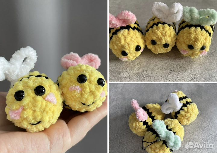 Вязаная плюшевая игрушка / брелок