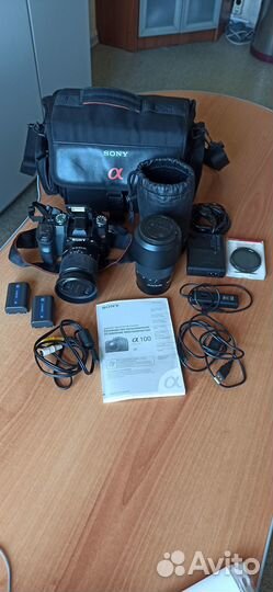 Зеркальный фотоаппарат sony альфа-100