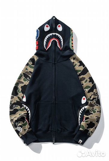 Худи Bape Shark zip