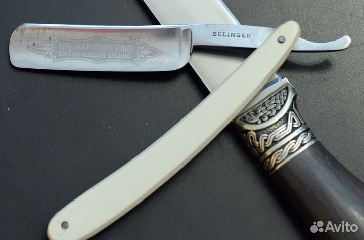 Немецкая клинковая опасная бритва. Бритва заточена