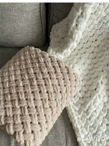 Плед детский вязаный ручная работа