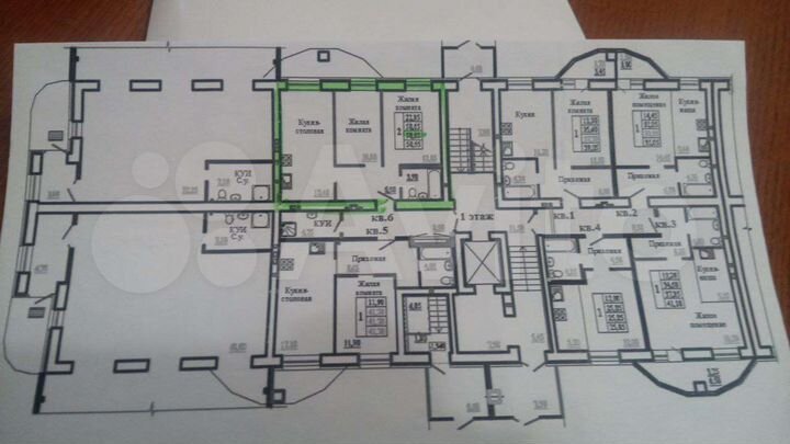 2-к. квартира, 50,7 м², 1/9 эт.