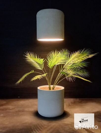 Люстра из бетона