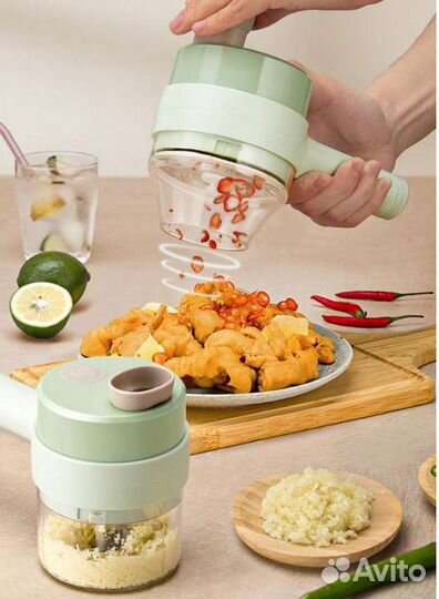 Измельчитель овощерезка блендер терка комбайн 4в1