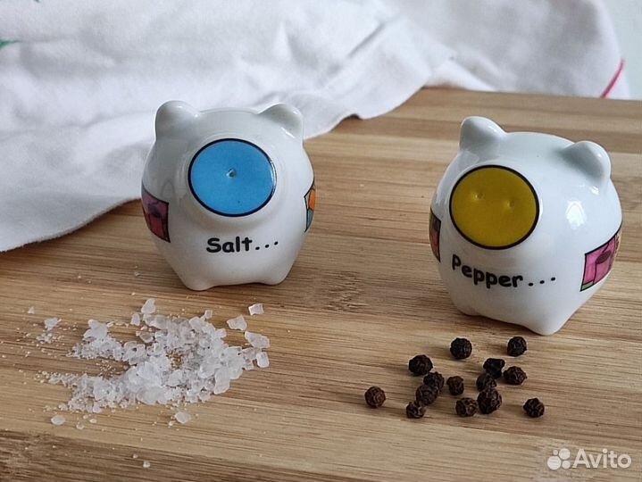 Набор для специй фарфор соль перец