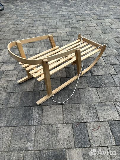 Санки деревянные