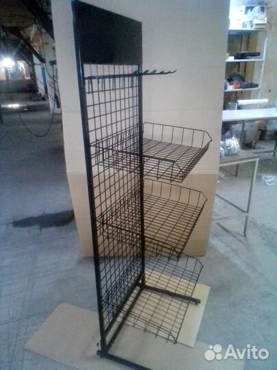 Стеллаж торговый сетчатый