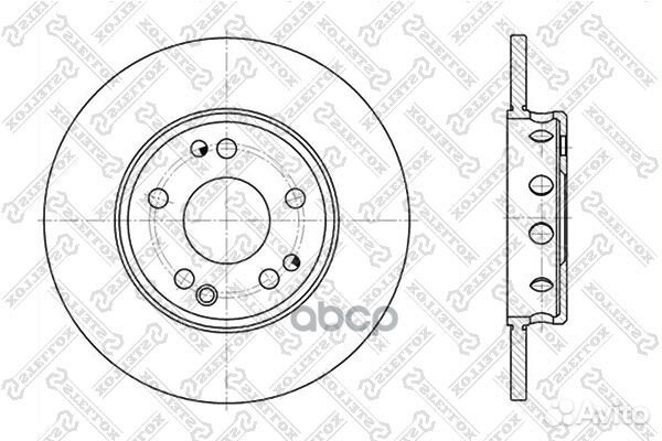 6020-3606-SX диск тормозной передний Opel Asco