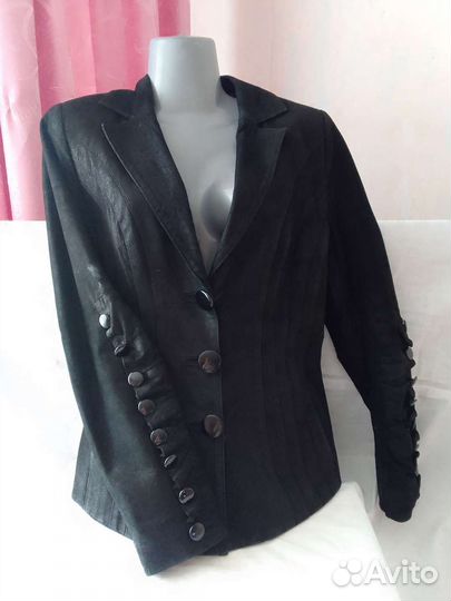Жакет Куртка Натур Кожа Очень Красивая 46