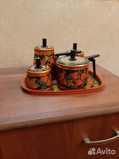 Кофейный набор из хохломы