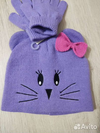 Шапка+перчатки (комплект) и шапки