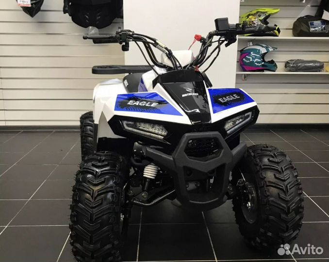 Квадроцикл ATV 110 Eagle бело-синий