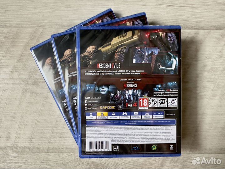 Resident evil 3 remake ps4 диск новый