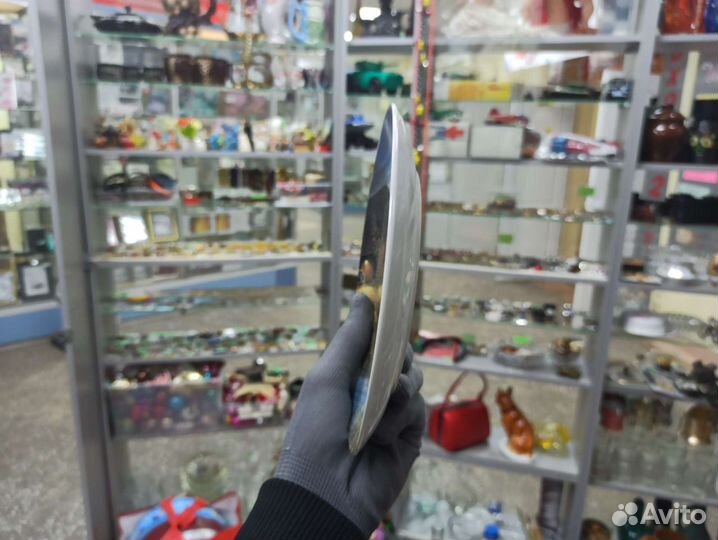 Фарфоровая Тарелка Клеймо Европейский Антиквариат