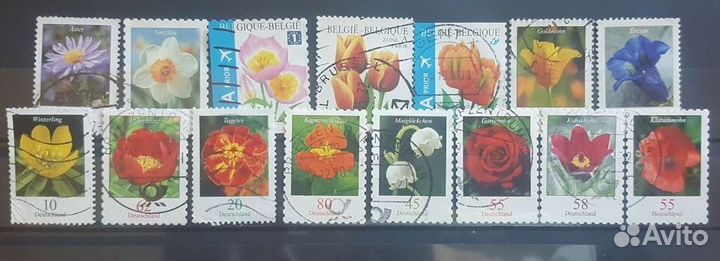 Почтовые марки флора 2