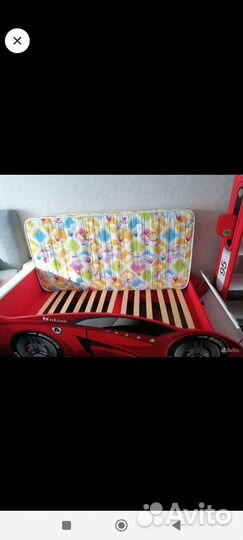 Койка детская+стеллаж+матрас ортопедический