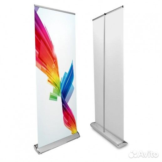 Мобильные стенды Ролл ап, с печатью (1*2м.)