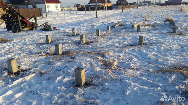 Сваи забивные железобетон, монтаж