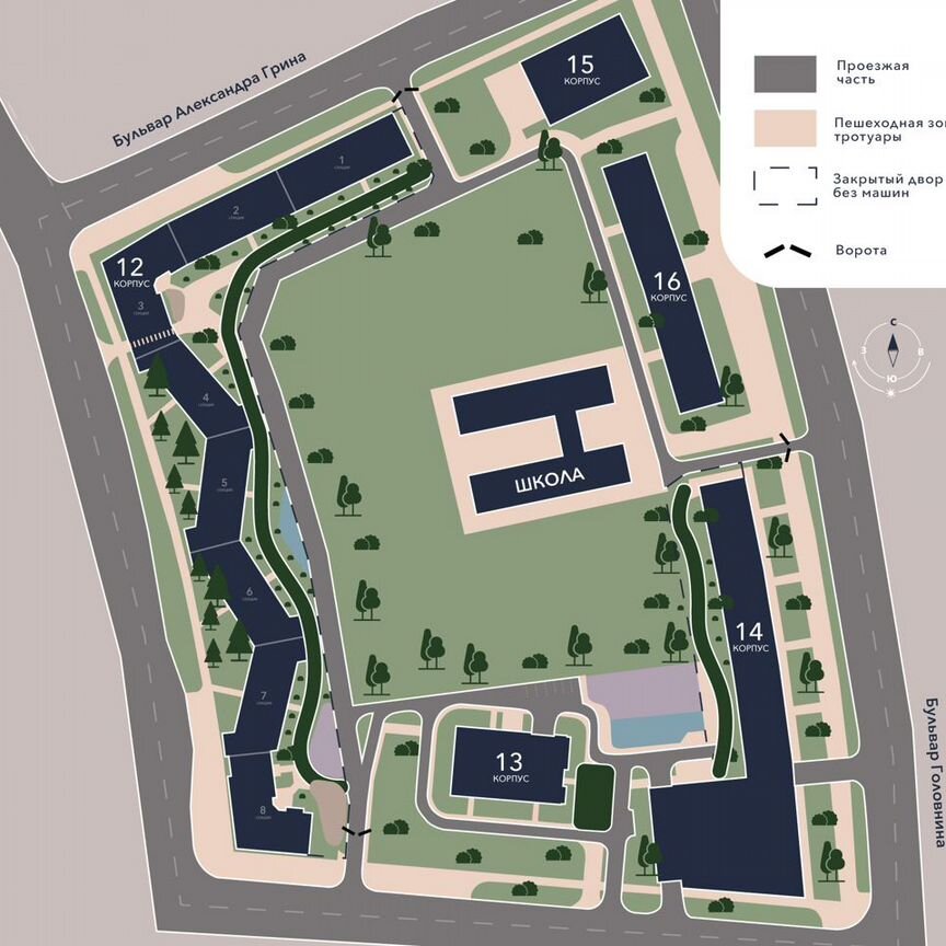 Квартира-студия, 32,6 м², 1/13 эт.