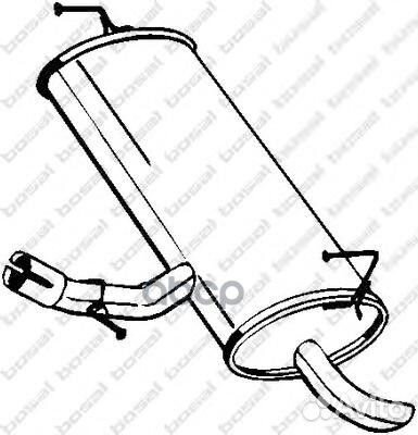 Глушитель задний nissan qashqai 06- 145201 Bosal