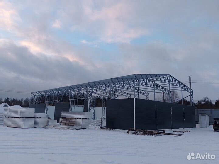 Быстровозводимые ангары, склады из сэндвич панелей