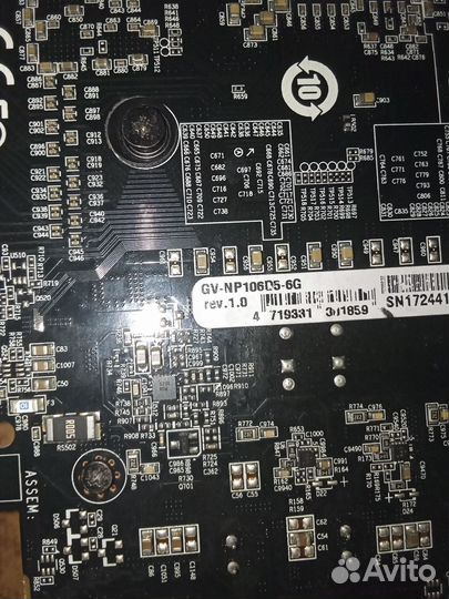 Видеокарта р106 100 6gb, аналог gtx 1060