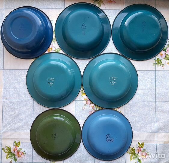 Эмалированные Кружки Тарелки Миски Бидон СССР