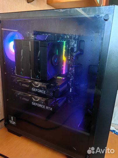 Игровой пк 2 x rtx 3070
