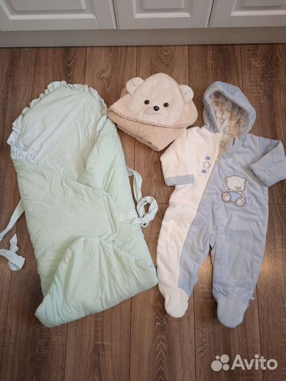 Конверт-одеяло, комбинезон утепленый