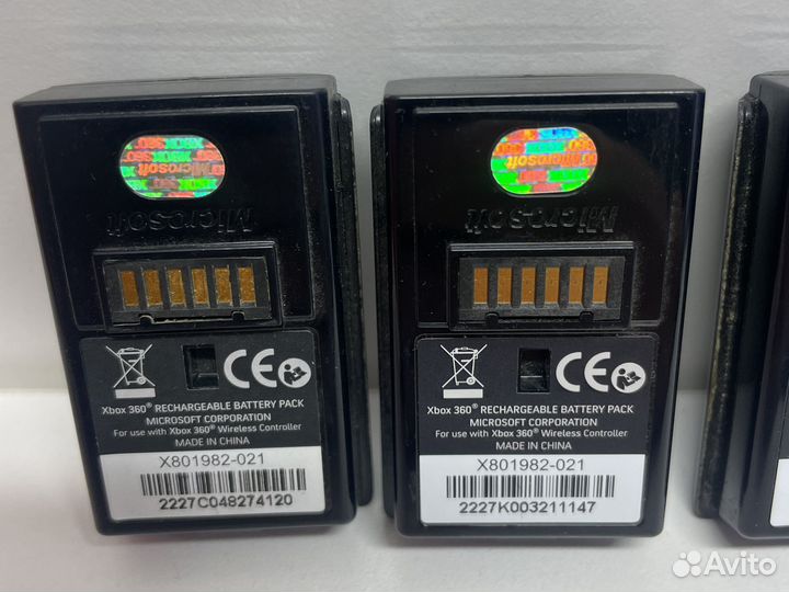 Акб для Xbox360 уставшие, 5 оригинала и 3 нет
