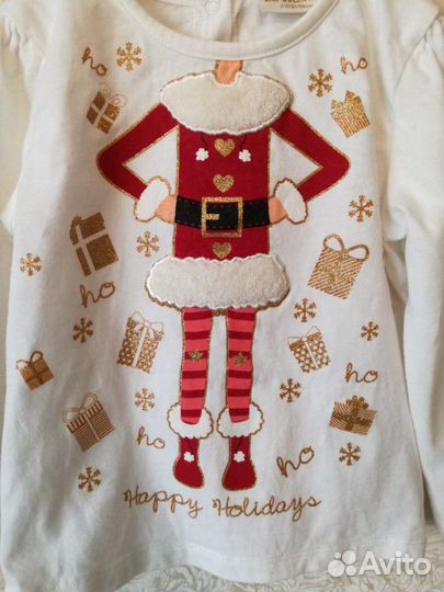 Новогодняя футболка LC Waikiki 92-98 р. (2-3 года)