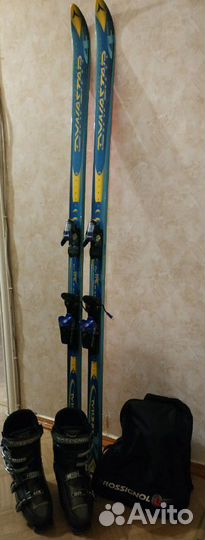 Горные лыжи+ ботинки+палки