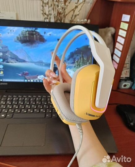 Наушники игровые компьютерные с подсветкой